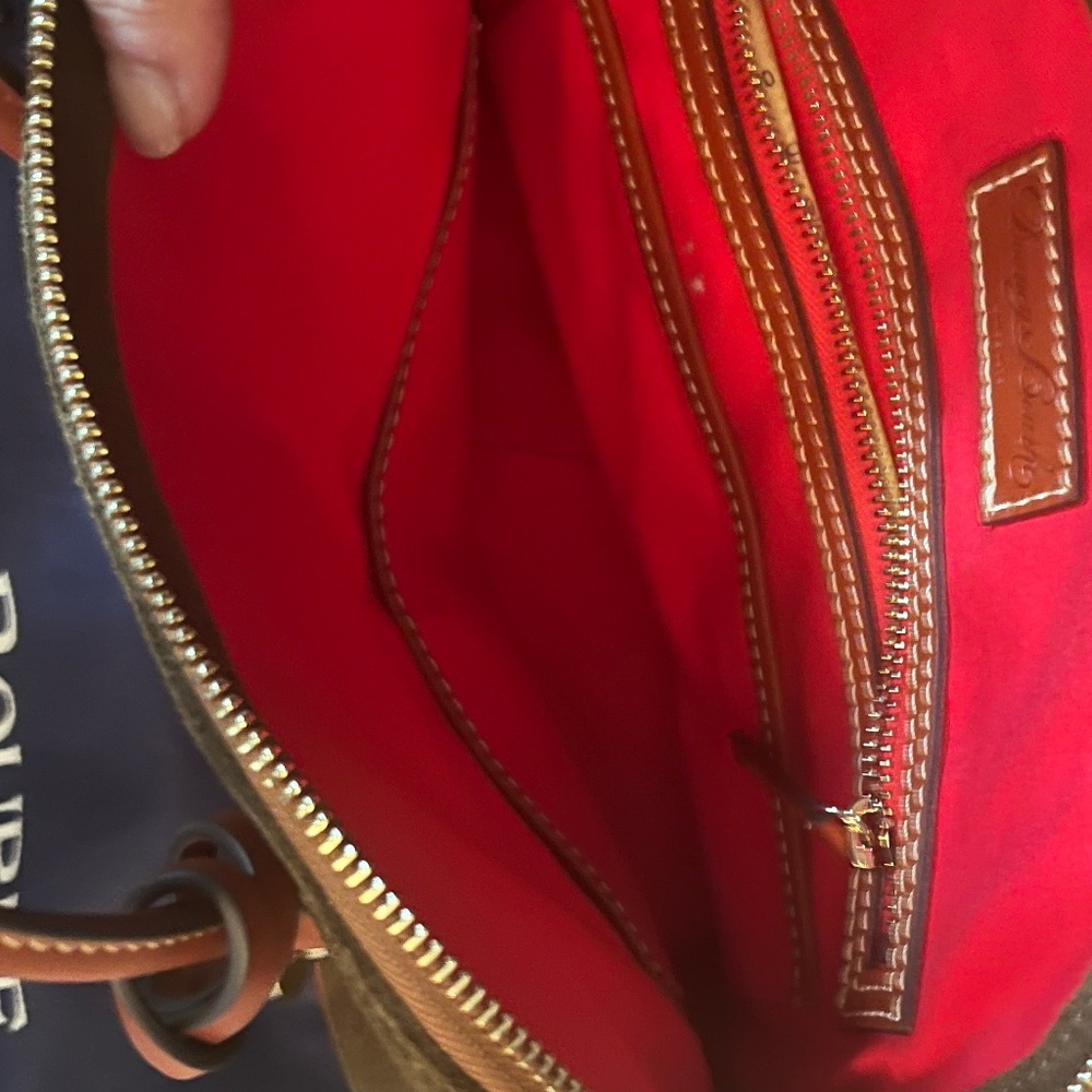 BRAND NEW WITH DUSTBAG Dooney and Bourke Suede with Leather Trim